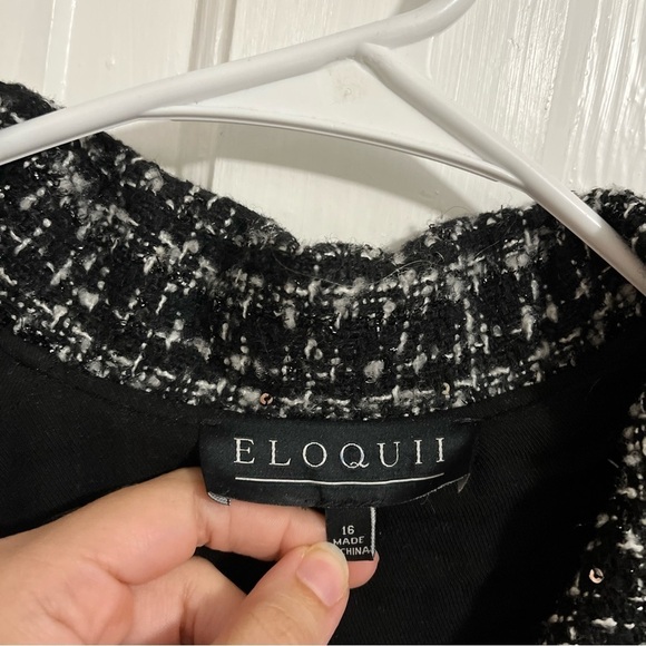 Eloquii Monochrome Tweed Mini Dress - Picture 8 of 8